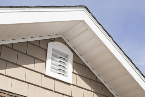 Garden Vent and Vinyl Shake Siding