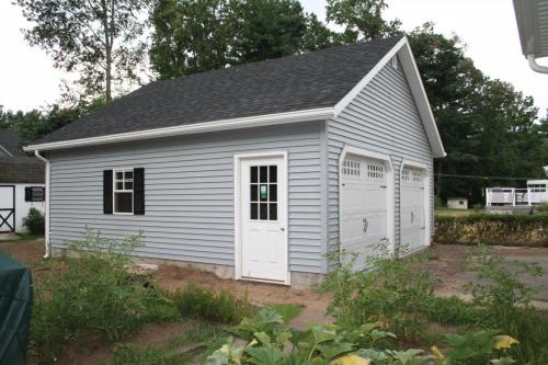 Two car garage